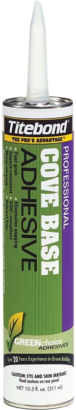 TITEBOND Titebond 3401 Cove Base Adhesive, Beige, 10.5 oz Cartridge