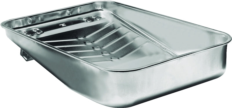 WOOSTER BRUSH Wooster R405-13 Paint Tray, 19 in L, 13 in W, 3 qt, Steel, Clear PAINT WOOSTER BRUSH