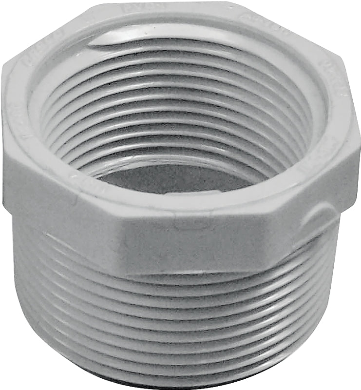 IPEX IPEX 435709 Reducing Bushing, 1-1/2 x 1-1/4 in, MPT x FPT, White, SCH 40 Schedule, 150 psi Pressure LAWN & GARDEN IPEX