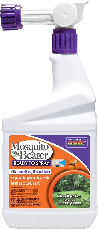 BONIDE Mosquito Beater 680 Mosquito Beater, Liquid, Spray Application, 1 qt