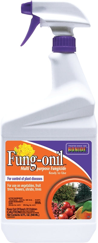 BONIDE Fung-onil 883 Fungicide, Liquid, Milky, 32 oz LAWN & GARDEN BONIDE