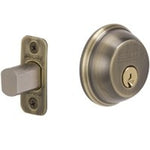 SCHLAGE LOCK Schlage B60NV609KA4 Deadbolt, 1 Grade, SC1 Key, Metal, Antique Brass, 2-3/8, 2-3/4 in Backset, C Keyway HARDWARE & FARM SUPPLIES SCHLAGE LOCK