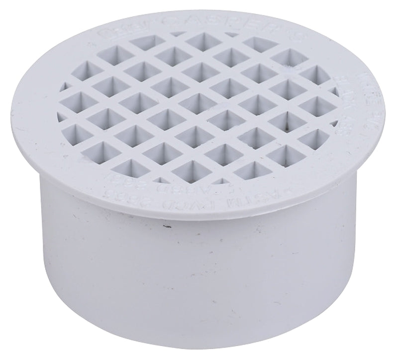 OATEY Oatey 43565 Floor Drain, PVC, Specifications: Snap-In Cover Design, Solvent Weld Connection, For: SCH 40 DWV PVC Pipes PLUMBING, HEATING & VENTILATION OATEY