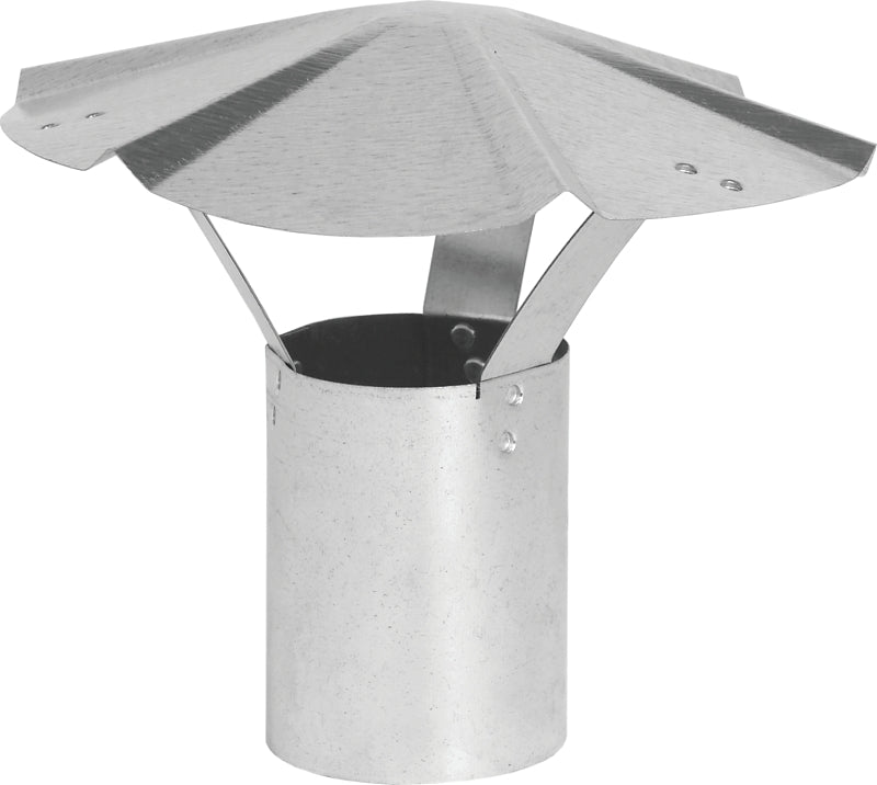 IMPERIAL Imperial GV0588 Rain Cap, 5 in Dia, Galvanized Steel PLUMBING, HEATING & VENTILATION IMPERIAL