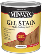 MINWAX Minwax 66070000 Gel Stain, Solvent Base, Cherrywood, Liquid, 1 qt PAINT MINWAX