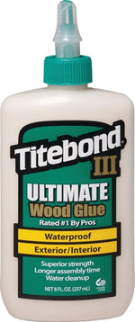 TITEBOND Titebond III 1413 Glue, Brown, 8 oz Bottle PAINT TITEBOND