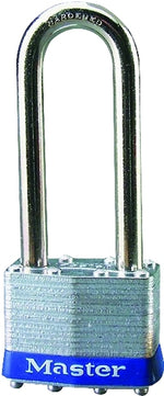 MASTER LOCK Master Lock 1UPLJ Padlock, 5/16 in Dia Shackle, 2-1/2 in H Shackle, Steel Shackle, Steel Body, Laminated