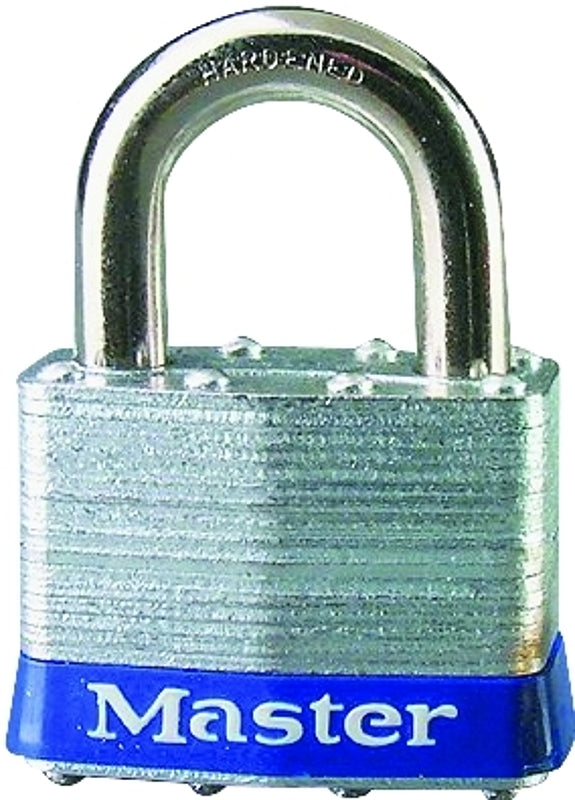MASTER LOCK Master Lock 5UP Padlock, Keyed Different Key, 3/8 in Dia Shackle, 1 in H Shackle, Hardened Boron Alloy Steel Shackle