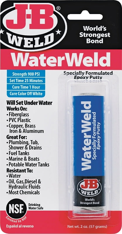 J-B WELD J-B Weld 8277 Epoxy Putty, Solid, White, 2 oz Pack PAINT J-B WELD