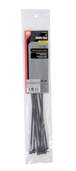 GB Gardner Bender 45-312UVB Cable Tie, 3 in Max Bundle Dia, Double-Lock Locking, 6/6 Nylon, Black, 11 in L ELECTRICAL GB