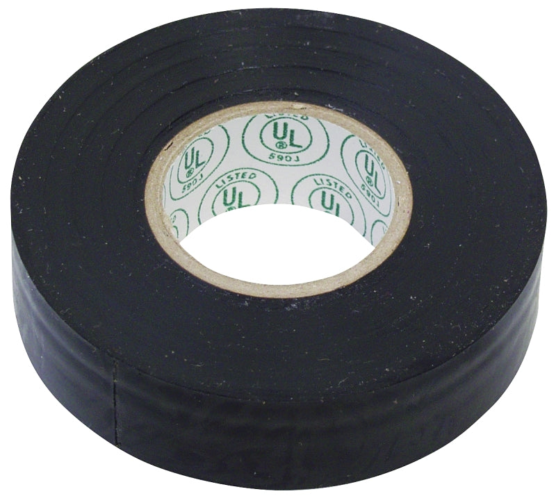 GB Gardner Bender GTP-607 Electrical Tape, 60 ft L, 3/4 in W, PVC Backing, Black ELECTRICAL GB