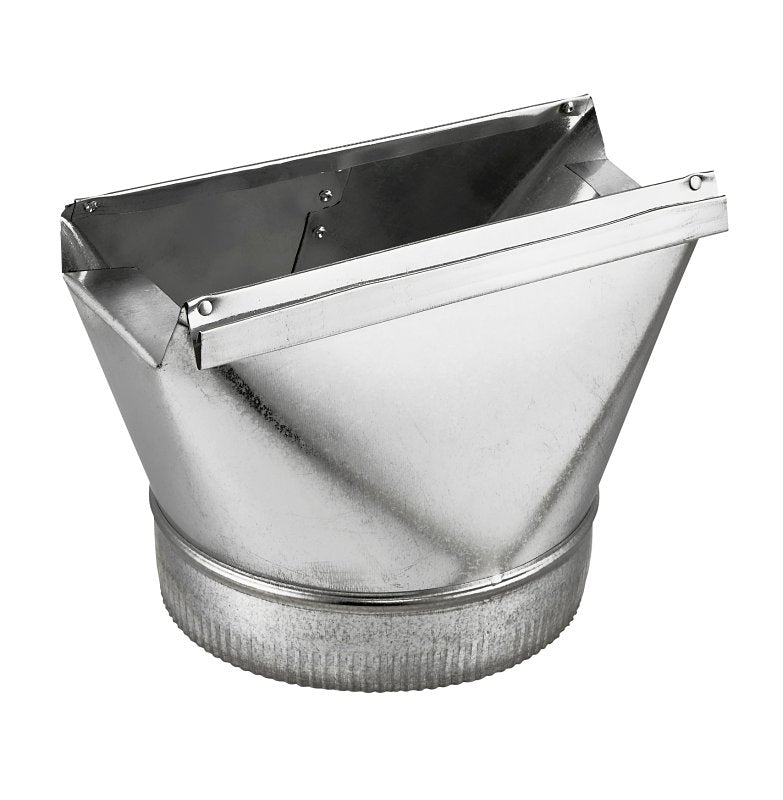 LAMBRO Lambro 120 Range Hood Transition, Round, 3-1/4 in W to 4 in Dia x 10 in L Dimensions, Aluminum PLUMBING, HEATING & VENTILATION LAMBRO