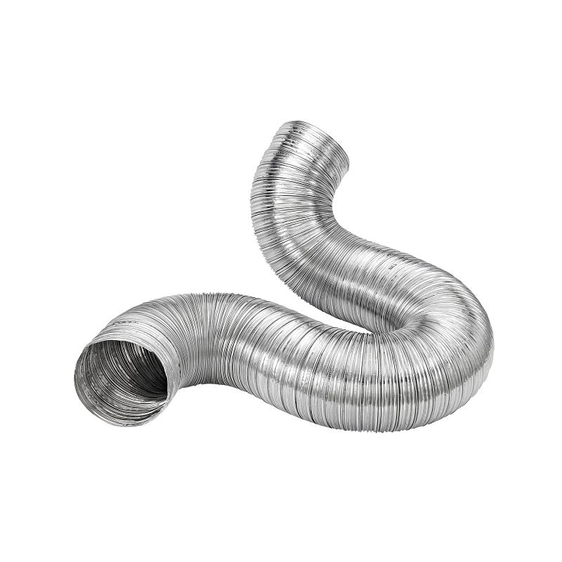 LAMBRO Lambro 304 Flexible Semi-Rigid Duct, 5 in, 8 ft L, Aluminum
