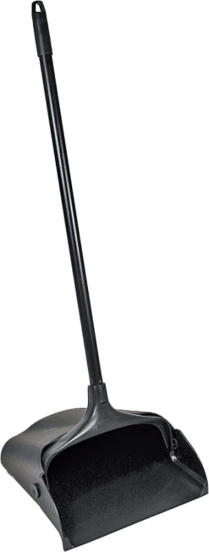 RUBBERMAID Rubbermaid Lobby Pro 253100BLA Dustpan, 12.8 in L, 11.3 in W, Polypropylene, Black