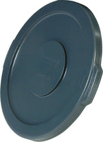 RUBBERMAID Rubbermaid FG265400GRAY Lid, 55 gal, Plastic, Gray, For: Brute #2655 55 gal Refuse Container
