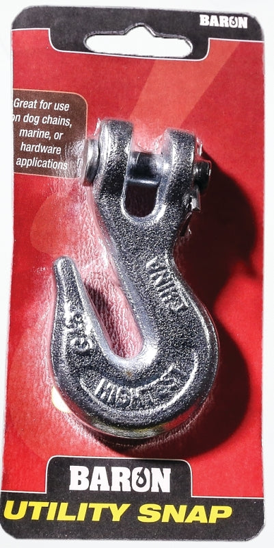 BARON Baron C-330-5/16 Clevis Grab Hook, 3900 lb Working Load, Steel, Electro-Galvanized