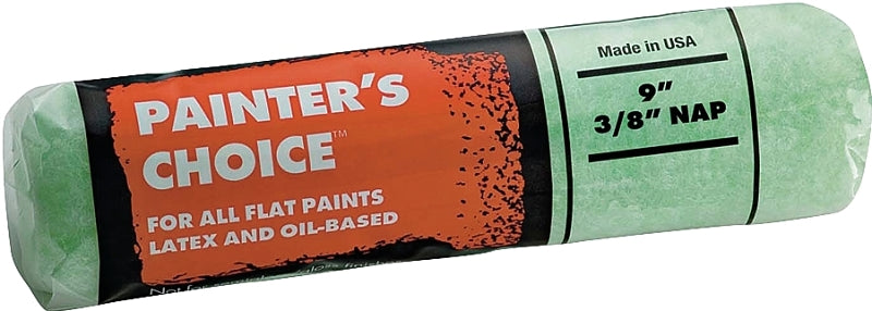 WOOSTER BRUSH Wooster R277-9 Roller Cover, 3/4 in Thick Nap, 9 in L, Fabric Cover, Mint Green PAINT WOOSTER BRUSH