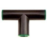 RAINDRIP Raindrip 347G00UB Compression Tee, 1/2 in Connection, Compression, ABS, Black/Green LAWN & GARDEN RAINDRIP