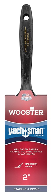 WOOSTER BRUSH Wooster Z1120-2 Paint Brush, 2 in W, 2-7/16 in L Bristle, China Bristle, Varnish Handle