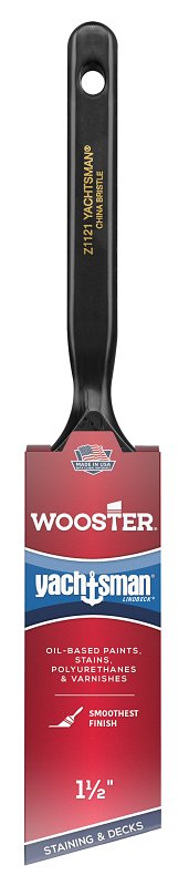 WOOSTER BRUSH Wooster Z1121-1-1/2 Paint Brush, 1-1/2 in W, 2-3/16 in L Bristle, China Bristle, Sash Handle PAINT WOOSTER BRUSH