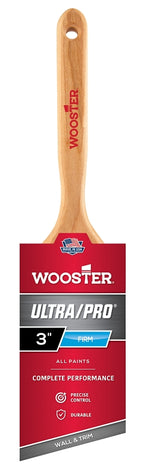 WOOSTER BRUSH Wooster 4174-3 Paint Brush, 3 in W, 3-3/16 in L Bristle, Nylon/Polyester Bristle, Sash Handle PAINT WOOSTER BRUSH