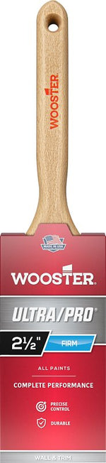 WOOSTER BRUSH Wooster 4175-2-1/2 Paint Brush, 2-1/2 in W, 2-15/16 in L Bristle, Nylon/Polyester Bristle, Flat Sash Handle PAINT WOOSTER BRUSH