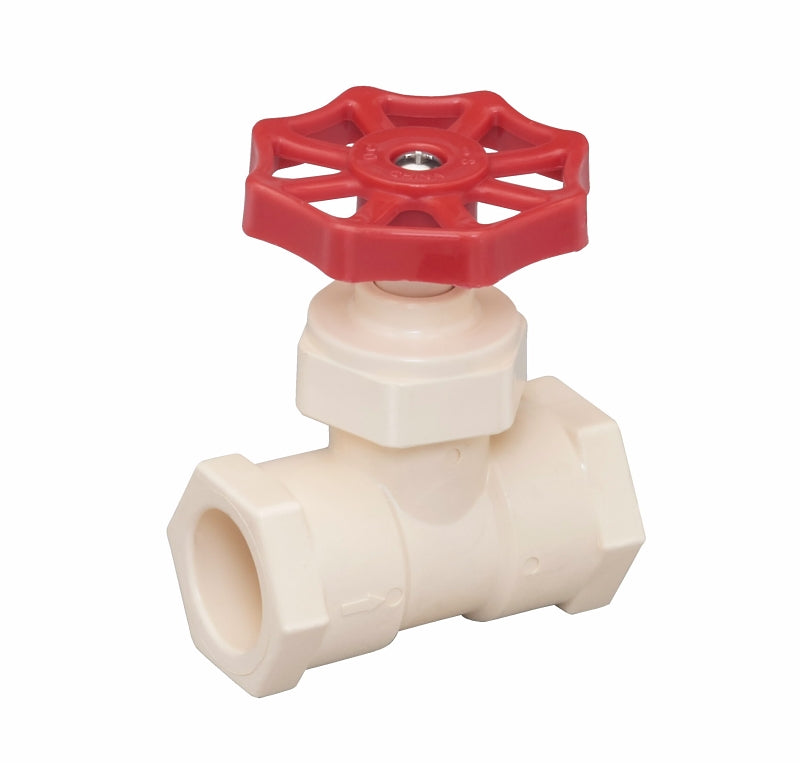 B & K INDUSTRIES B & K 105-223 Stop Valve, 1/2 in Connection, Solvent Weld, 100 psi Pressure, CPVC Body