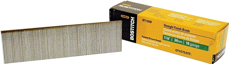BOSTITCH Bostitch BT1335B Series Nail, Glue Collation, 1-3/8 in L, 18 Gauge, Steel, Coated, Brad Head, Smooth Shank, 3000/PK HARDWARE & FARM SUPPLIES BOSTITCH