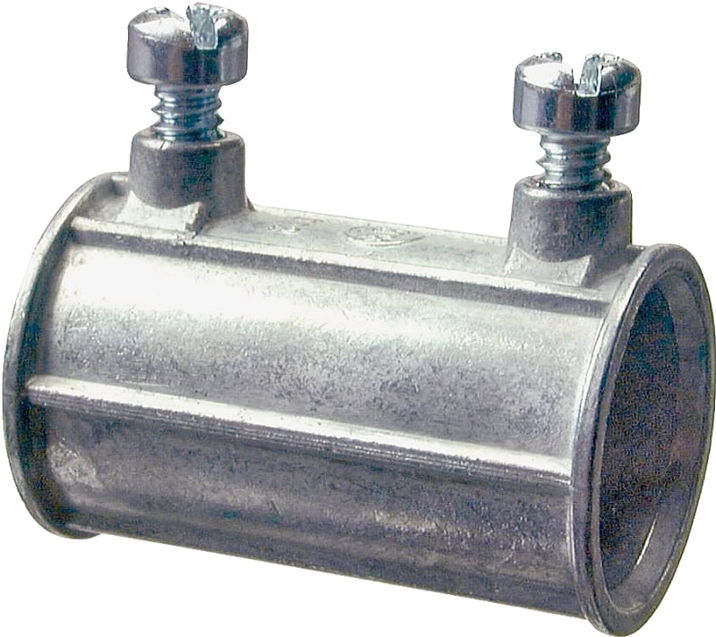 HALEX Halex 12420 EMT Coupling, 2 in Set Screw, Zinc - EACH ELECTRICAL HALEX