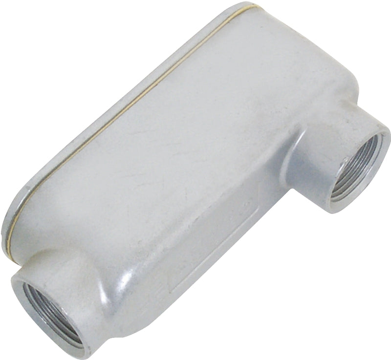 HALEX Halex 58607 Type LB Rigid Conduit Body, 3/4 in Hub, 4-31/32 in OAL, Threaded, Aluminum, Each ELECTRICAL HALEX