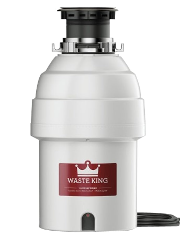 WASTE KING Waste King Legend Series L-8000 Garbage Disposer, 1 hp Motor, 115 V, Stainless Steel PLUMBING, HEATING & VENTILATION WASTE KING