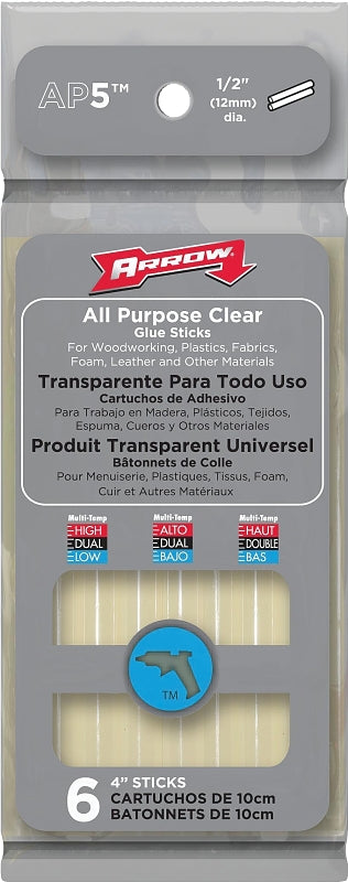 ARROW Arrow AP5 Glue Stick, Stick, Ester, Clear