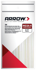 ARROW Arrow MG24-4 Glue Stick, Clear, 4 oz