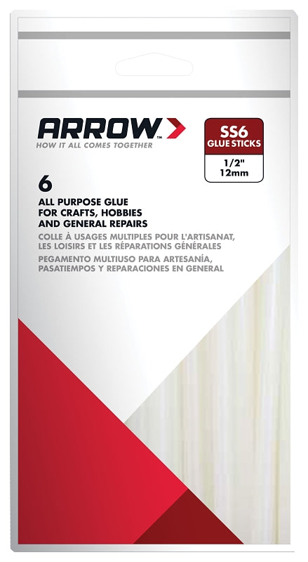 ARROW Arrow SS6 Glue Stick, Clear TOOLS ARROW