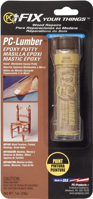 PROTECTIVE COATING Protective Coating PC-LUMBER 025574 Epoxy Putty, Solid, Brown/White, 1 oz Cylinder HOUSEWARES PROTECTIVE COATING