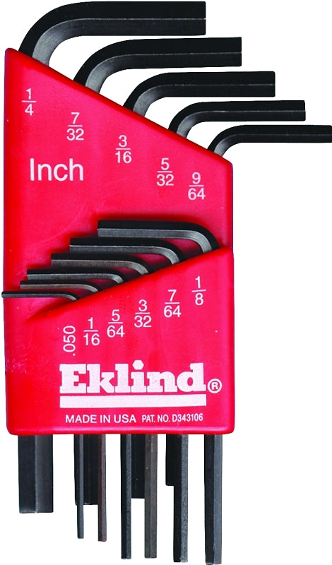 EKLIND Eklind 10111 Hex Key Set, Includes: 0.05 to 1/4 in Keys, 11-Piece, Steel TOOLS EKLIND