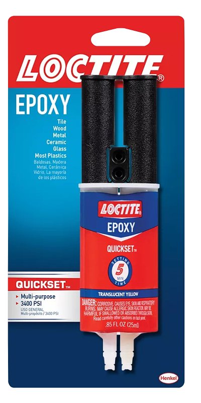 LOCTITE Loctite 1395391 2-Part Epoxy Resin, Clear, Liquid, 0.85 oz Syringe