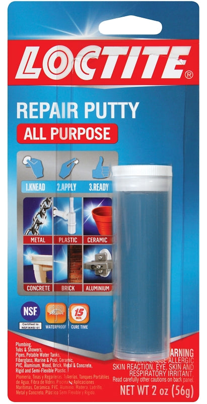 LOCTITE Loctite 1999131/431348 All-Purpose Repair Putty, Solid, Blue/White, 2 oz Cylinder HOUSEWARES LOCTITE