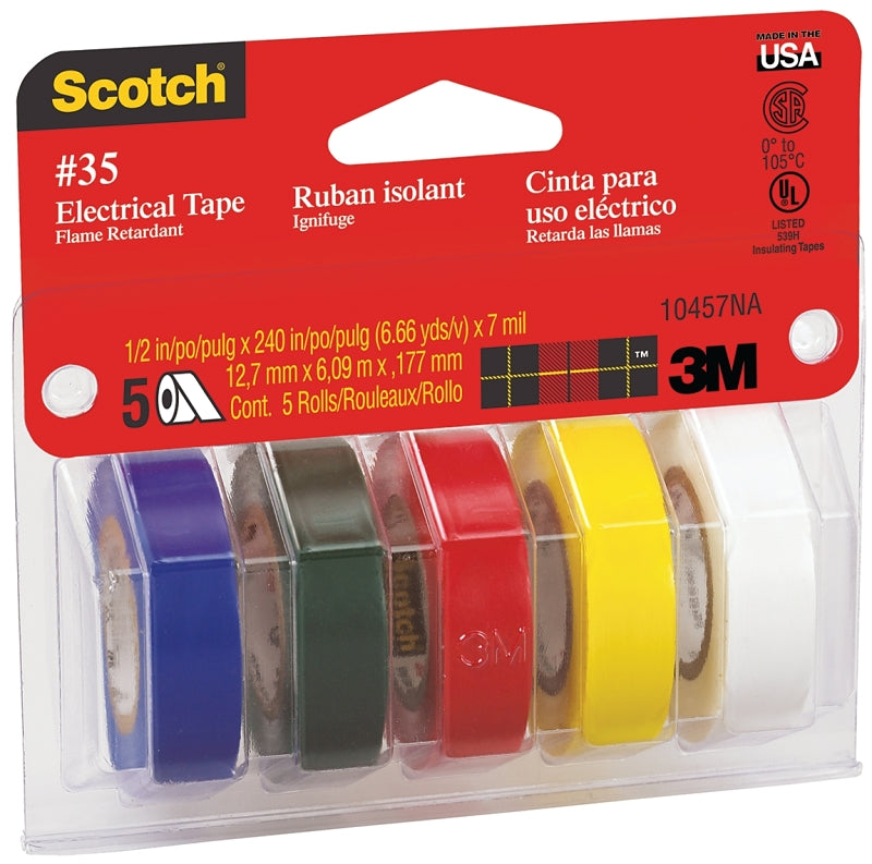 SCOTCH Scotch 10457 Electrical Tape Kit, PVC Backing