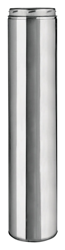 SELKIRK Selkirk 208012U Chimney Pipe, 8 in ID, 10 in OD, 12 in L, Stainless Steel, Includes: Twist-Lock Coupler PLUMBING, HEATING & VENTILATION SELKIRK