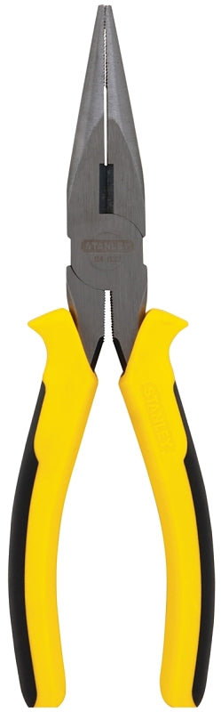 STANLEY STANLEY 84-032 Nose Plier, 8 in OAL, Black/Yellow Handle, Ergonomic Handle, 15/16 in W Jaw, 2-29/64 in L Jaw