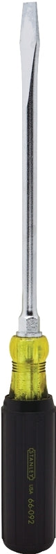 STANLEY STANLEY 66-092 Screwdriver, 3/8 in Drive, Slotted Drive, 13-5/8 in OAL, 8 in L Shank, Vinyl-Grip Handle