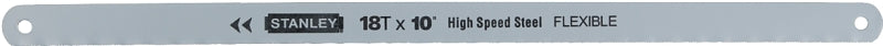 STANLEY STANLEY 15-808A Hacksaw Blade, 10 in L, 18 TPI, Steel Cutting Edge TOOLS STANLEY