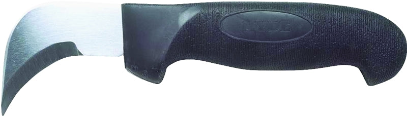 HYDE Hyde Black & Silver Series 20550 Flooring/Roofing Knife, Chrome Vanadium Steel Blade, Soft Grip Handle, 11-1/2 in OAL