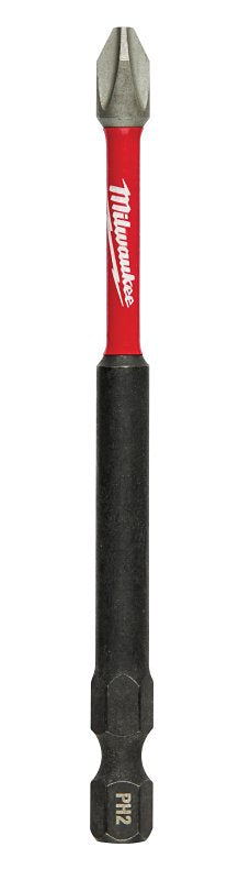 MILWAUKEE Milwaukee SHOCKWAVE 48-32-4562 Power Bit, #2 Drive, Phillips Drive, 1/4 in Shank, Hex Shank, 3-1/2 in L