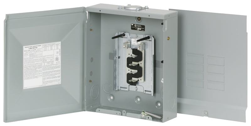 CUTLER-HAMMER Cutler-Hammer BR Series BR816L125RP Load Center, 125 A, 8-Space, 16-Circuit, Main Lug, NEMA 3R Enclosure, Plug