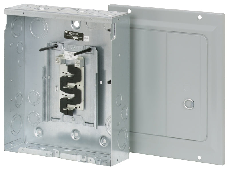 CUTLER-HAMMER Cutler-Hammer BR BR816L125SDP Load Center, 125 A, 8 -Space, 16 -Circuit, Main Lug, NEMA 1 Enclosure, Light Gray