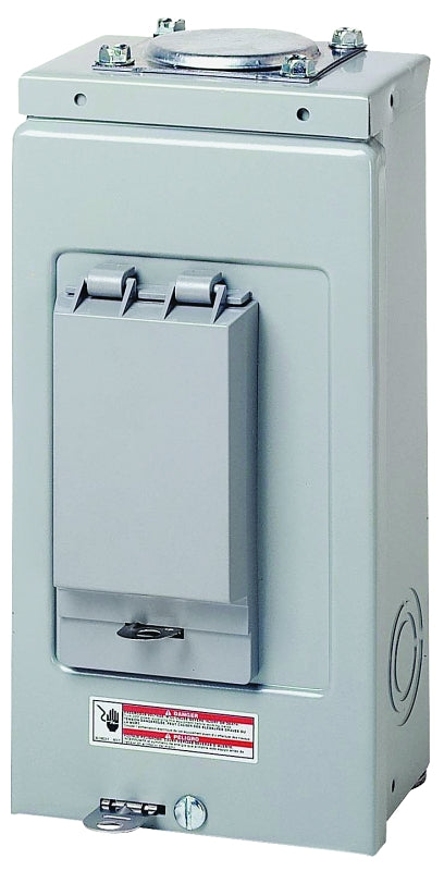 CUTLER-HAMMER Cutler-Hammer BR BR24L70RP Load Center, 70 A, 2 -Space, 4 -Circuit, Main Lug, NEMA 3R Enclosure, Plug Mounting