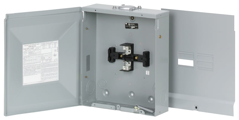 CUTLER-HAMMER Eaton BR Series BRC48L125RP Load Center, 125 A, 8-Pole, 4-Space, 8-Circuit, Main Lug, NEMA 3R Enclosure, Gray