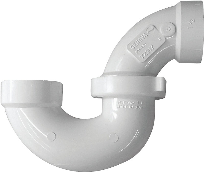 IPEX USA LLC-CANPLAS Canplas 193211N P-Trap, 1-1/2 in, Hub, PVC, White PLUMBING, HEATING & VENTILATION IPEX USA LLC-CANPLAS